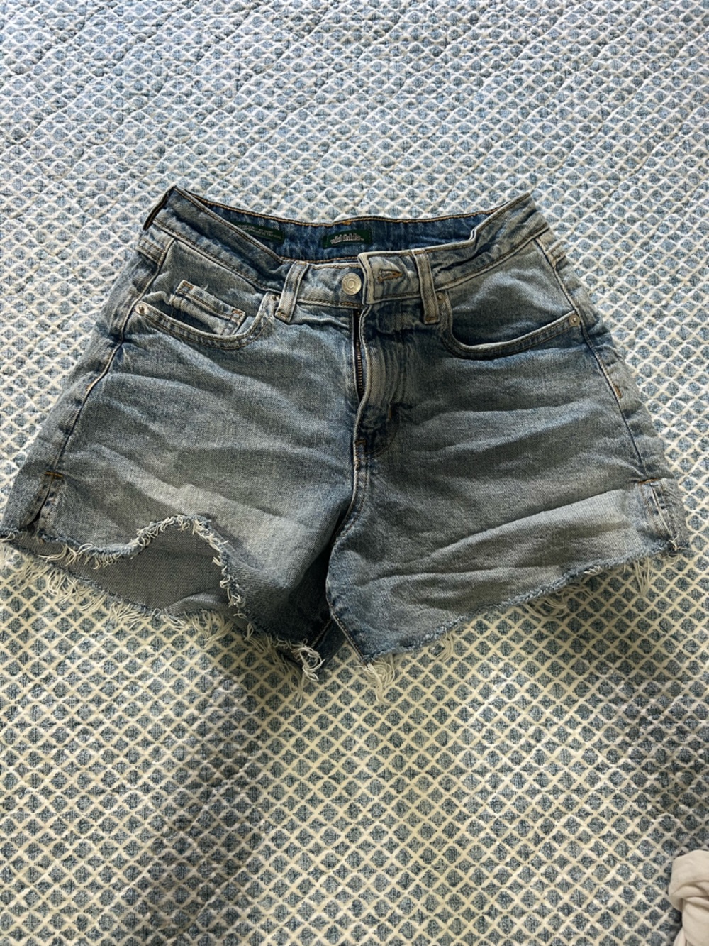 wild fable Distressed Denim Cutoff Shorts - Faded Blue